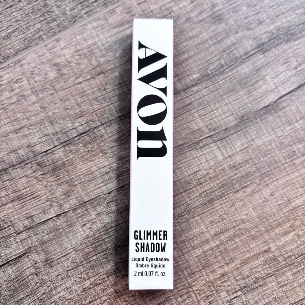 NWT NIB Avon Glimmer Shadow Liquid Eyeshadow Peach Sapphire 2 mL